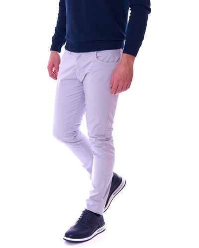 Trussardi Pantalone Jeans Uomo 370 Skinny Leggero in Grigio 52J00022 - Grigio, 34/48 - Blu