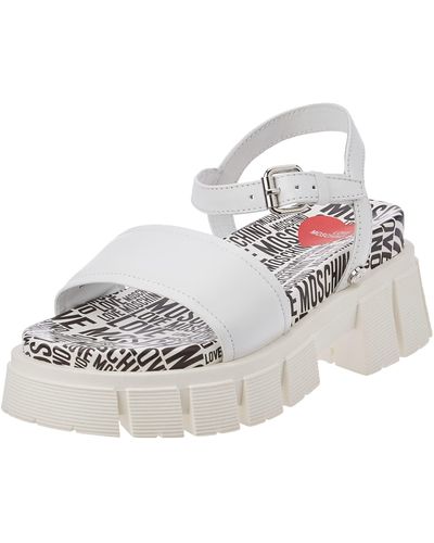 Love Moschino Sandalo Sandals - Metallic