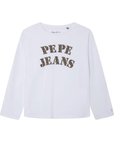 Pepe Jeans Barbarella Camisetas Niñas - Blanco
