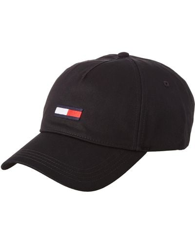Tommy Hilfiger Cappello Donna Baseball TJW Flag Cap con Logo - Nero