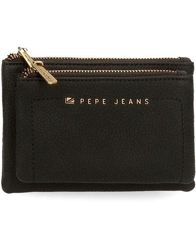 Pepe Jeans Diane Monedero Neceser Negro 17x9x2 cms Piel sintética