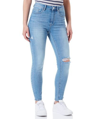 Vero Moda Female High Waist Jeans Skinny ,Medium Blue Denim - Blau