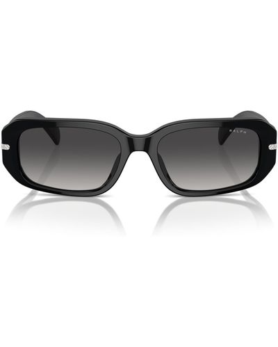 Ralph By Ralph Lauren Ra5311u Universal Fit Oval Sunglasses - Black