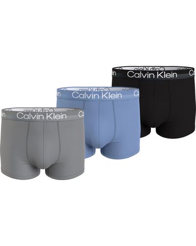 Calvin Klein 3 pack boxershorts Bel.air/blue/black - Schwarz