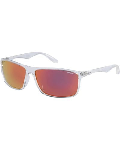 O'neill Sportswear Ons 9004 2.0 Sunglasses 113p G Clear Crystal/red-orange Lens - Black