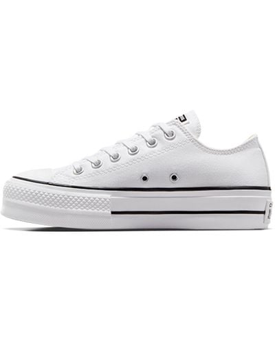 Converse Chuck Taylor all Star Platform Clean Leather 561680C - Bianco