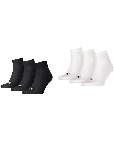 PUMA Socken Schwarz 39-42 Socken Weiß 39-42 - Nero