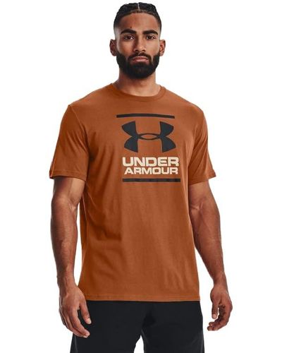 Under Armour Global Foundation Short-sleeved T-shirt, - Brown
