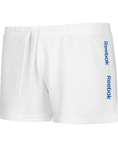 Reebok S Linear Athletic Workout Shorts - White