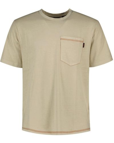 Superdry Contrast Stitch Pocket Short Sleeve T-shirt S Beige - Natural