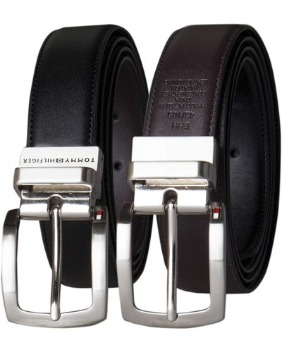 Tommy Hilfiger Interchangable buckle and reversible belt boxed set - Multicolore