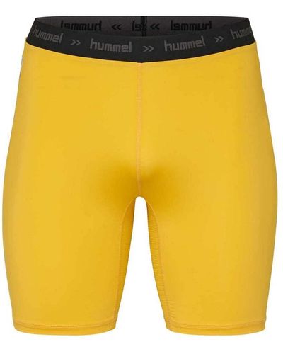 Hummel Hml First Performance Tight Shorts Multisport Enge - Gelb