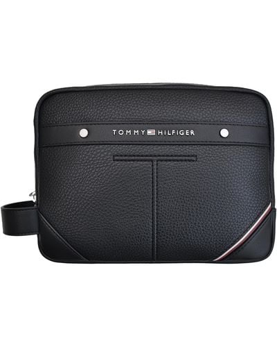Tommy Hilfiger Toiletry Bag Cosmetic Bag Central Washbag One Size Black