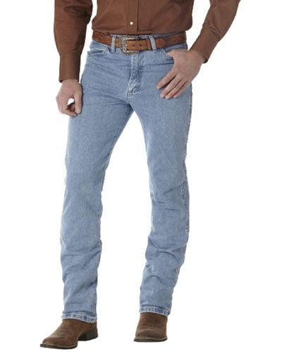 Wrangler Jeans da Uomo Pietra Grezza. 30W x 32L - Blu