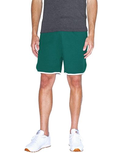 American Apparel Interlock Basketball Shorts - Green