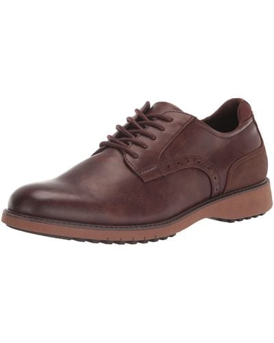 Dr. Scholls S Sync Up Oxford Brown Synthetic 10.5 M