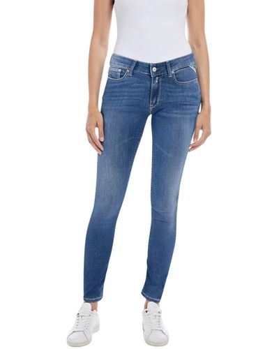 Replay Women's Jeans With Power Stretch - Blue
