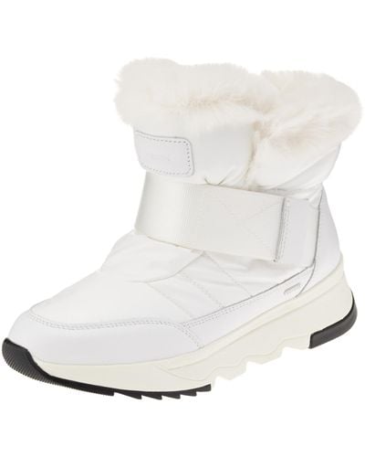 Geox D Falena B Abx Ankle Boot - White
