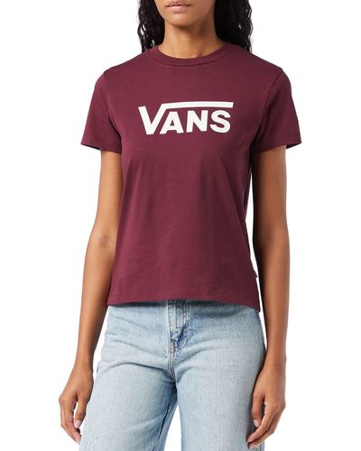 Vans Drop V SS Crew-b Camiseta - Rojo