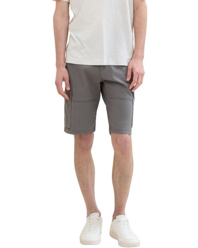 Tom Tailor Regular Fit Cargo Shorts - Grau
