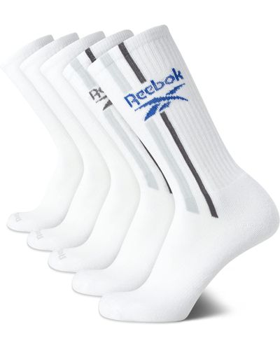 Reebok 's Athletic Socks – Comfort Cushion Performance Crew - Weiß