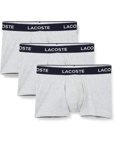 Lacoste 3 Pack Boxer Shorts - Blue