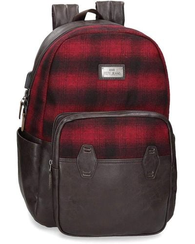 Pepe Jeans Scotch Computer Backpack Red