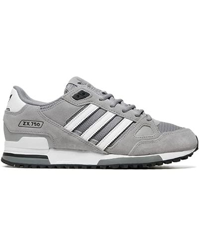 adidas ZX750 GW5529 Sneaker Grey Heather/Core Black/Footwear White UK - Grau