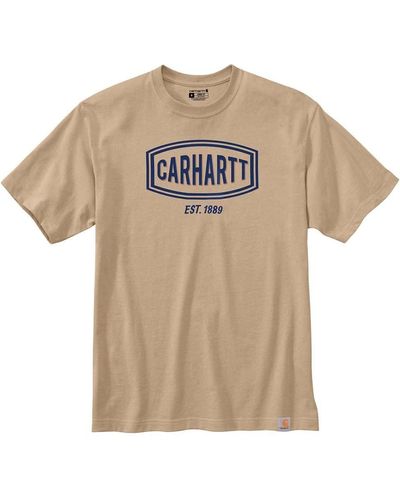 Carhartt 105185 T-Shirt mit lockerer Passform - Natur