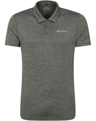 Mountain Warehouse Polo-T-Shirt mit Streifen - T-Shirt mit - Grau