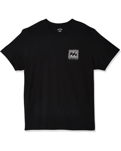 Billabong Classic Short Sleeve Premium Logo Graphic T-shirt - Black