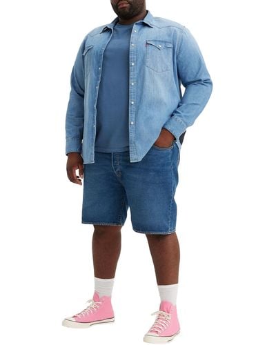 Levi's Pantalones Cortos 501 Hemmed Big&tall - Azul