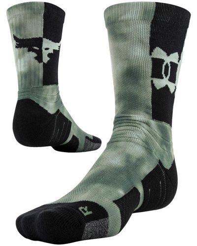 Under Armour Project Rock Playmaker Crew Socks - Green
