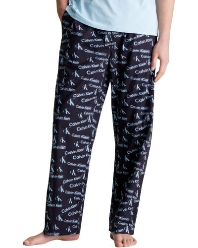 Calvin Klein Pantalon de Pyjama Sleep Pant Long - Bleu