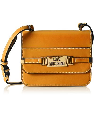 Love Moschino Fall Winter 2021 Collection Shoulder Bag - Yellow