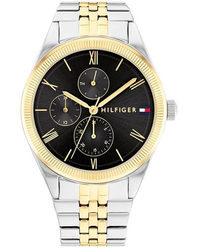 Tommy Hilfiger Multifunction Stainless Steel Case And Link Bracelet Watch - Black