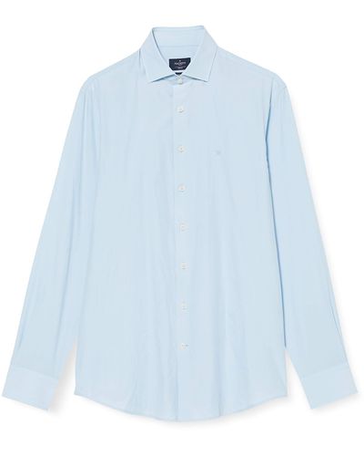 Hackett Hackett Yarn Dyd Pop Formal Shirt - Blue