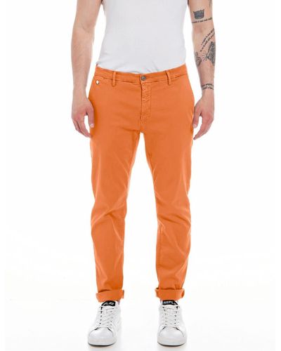Replay Benni Hyperchino Color Xlite Jeans - Orange