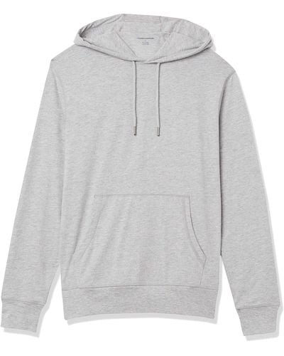 Amazon Essentials Sweatshirt à Capuche Entièrement en Jersey Léger - Gris
