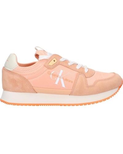 Calvin Klein Runner Sock Laceup Ny-lth Wn Trainer - Pink