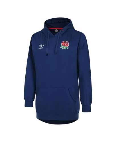 Umbro S England Rugby Hoodie Navy Xs - Blue