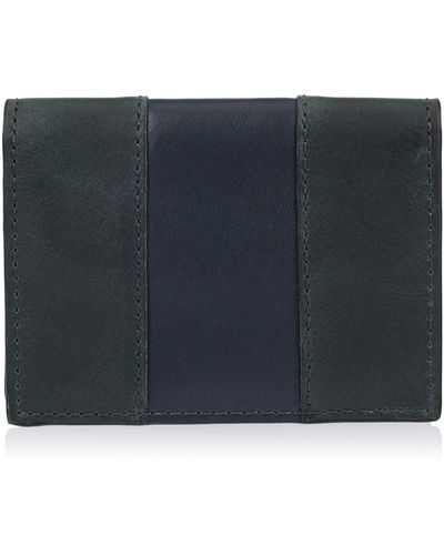 Fossil Everett Leather Bifold With Flip Id Wallet - Black