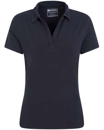 Mountain Warehouse UV pour - T-Shirt Anti-UV - Haut à col V - Tee-Shirt léger - Idéal pour Automne - Noir