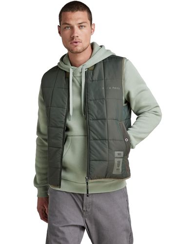 G-Star RAW Jackets Meefic Square Quilted Weste,green