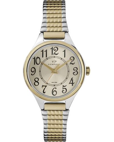 Timex Tone Stainless Steel Expansion Band Watch - Mettallic