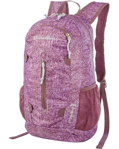 Eddie Bauer Stowaway Packable 20l Backpack-made From Ripstop Polyester - Purple