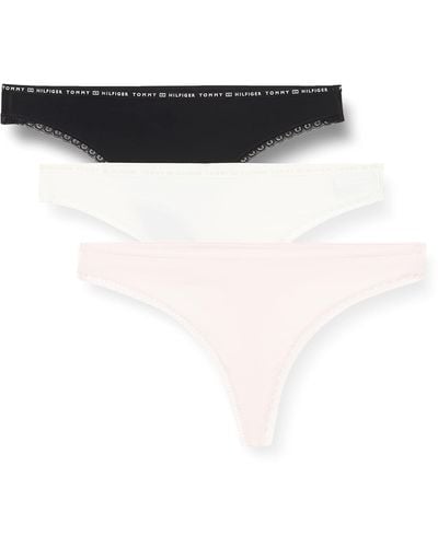 Tommy Hilfiger 3p Thong Knickers - White