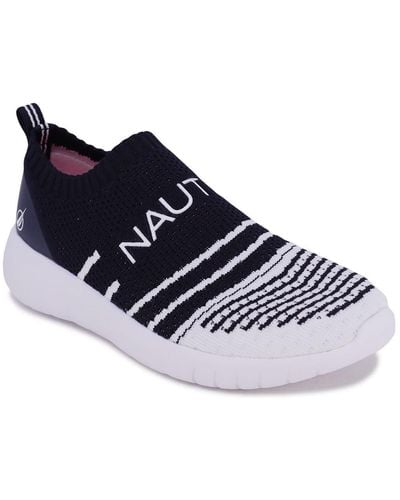 Nautica Fashion Slip-On Sneaker Jogger Comfort Running Shoes-Addin-Peacoat-6.5 - Blau