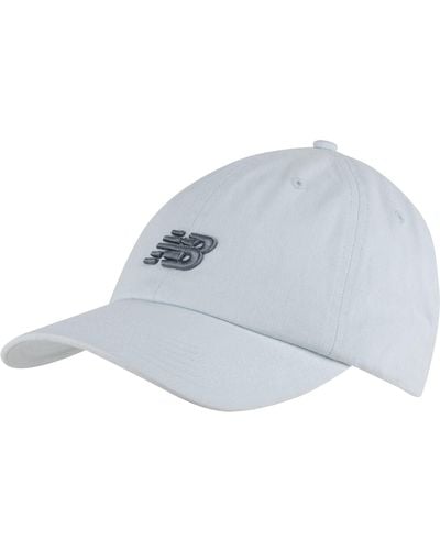 New Balance , , 6 Panel Classic Hat, Casual Baseball Caps For And , One Size, Ice Blue
