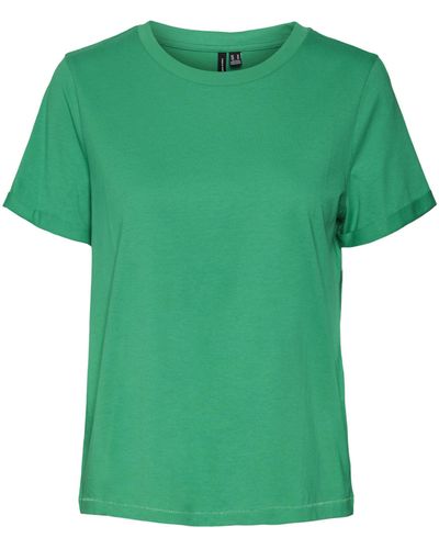 Vero Moda Vmpaula S/s T-shirt Noos - Green